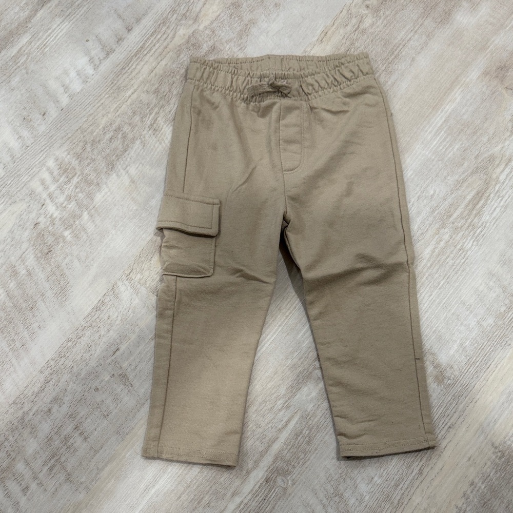 Okie Dokie Tan Cargo Joggers for Kids